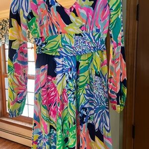 Lilly Pulitzer Pink and Blue Floral Dress